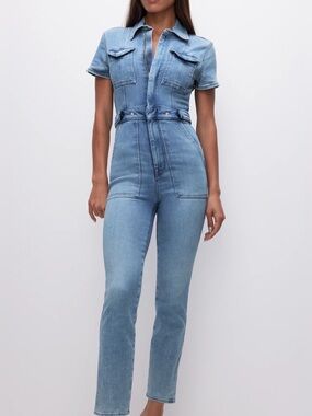 Good American Blue274 Denim Jumpsuit